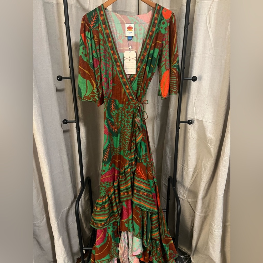 Farm Rio Midi Dress- Size Small